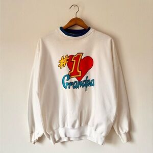 1980/90’s “#1 Grandpa” Crewneck Sweater